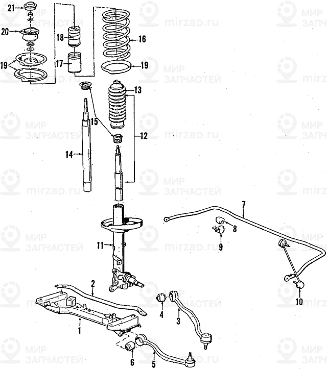 гофрированный кожух BILSTEIN
 BMW 31321128548