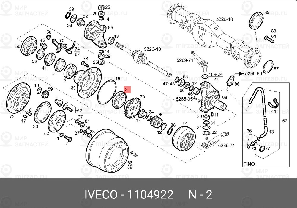 Запчасть IVECO 1104922