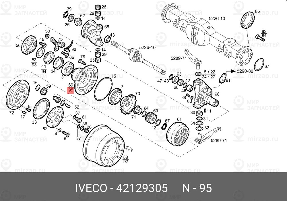 Запчасть IVECO 42129305