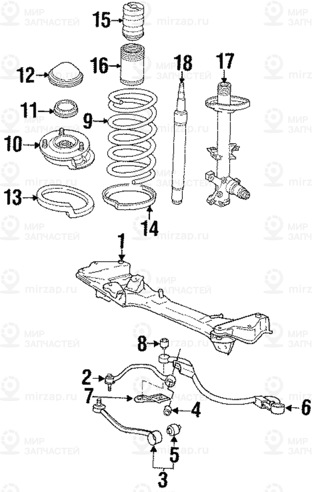 Верхняя опора амортизационной стойки
 BMW 31331134086