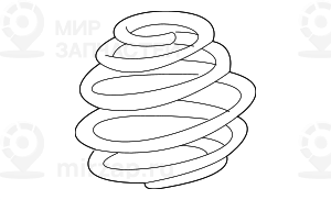 витая пружина передняя
 BMW 31332229071