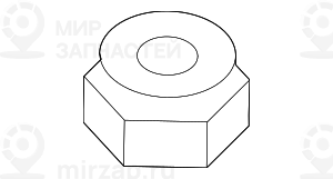 Гайка шестигранная самоконтрящаяся M12X1,5-05 ZNS3
 BMW 31336764470