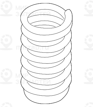 витая пружина передняя
 BMW 31336783003