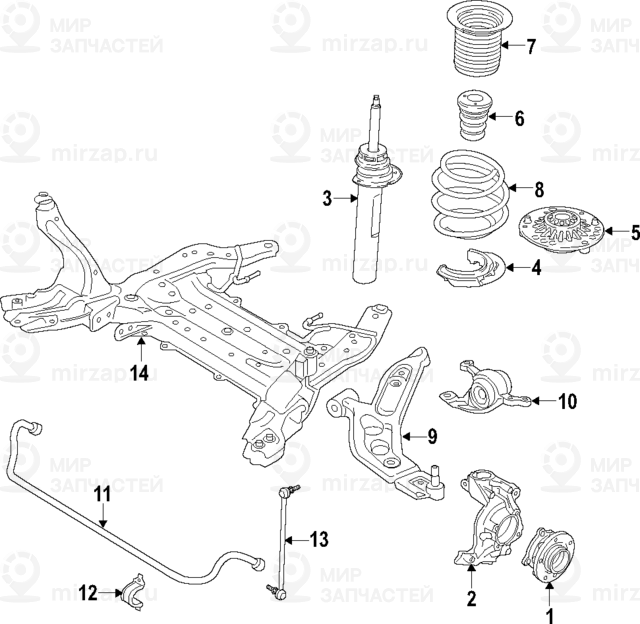 Витая Пружина Передняя
 BMW 31336872338