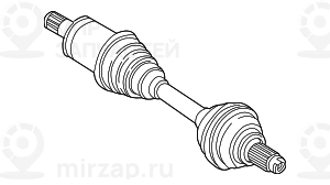 Оборотный приводной вал колеса Л D=27MM
 BMW 31607503537