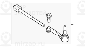 Поперечная рулевая тяга л
 BMW 32106863857