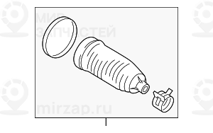 Ремонтный комплект гофрированного кожуха
 BMW 32106865426