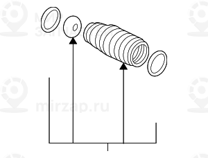 Ремонтный комплект гофрированного кожуха
 BMW 32131096910