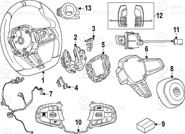 M Sportlenkrad Leder
 BMW 32305A716C2