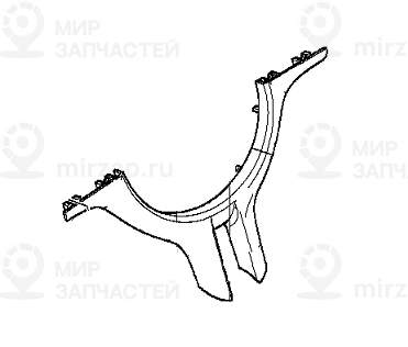 Щиток SOFTLACK-SCHW.
 BMW 32306756514