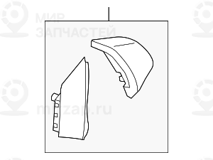 Комплект декоративных накладок SCHWARZ
 BMW 32306766870