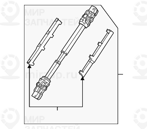 Нижняя секция вала рулевого управления
 BMW 32306769265
