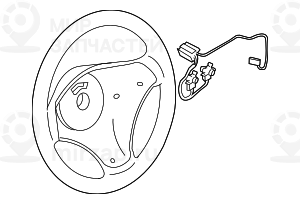 Обод спортивного рулевого колеса LEDER
 BMW 32306795570