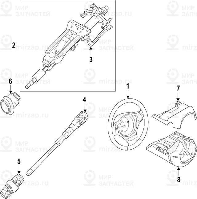 Спорт.руль,кожа,с м/ф переключателями
 BMW 32307846646
