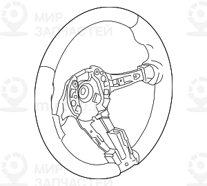 Спортивное рулевое колесо m кожа
 BMW 32307847606
