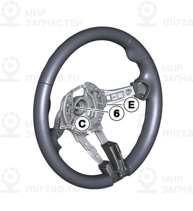 Спортивное рулевое колесо m кожа
 BMW 32307851230