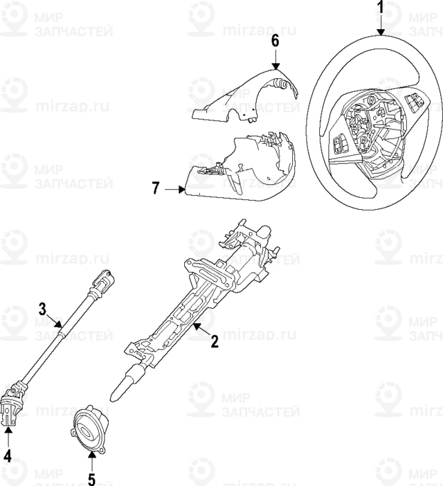 Спортивное рулевое колесо m кожа
 BMW 32307851499