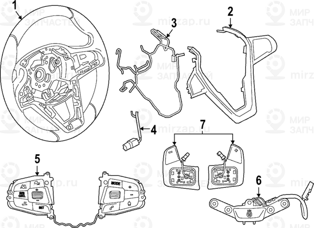 Verbindungsleitung Lenkrad
 BMW 32307950706