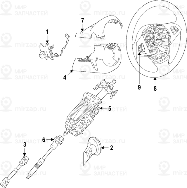 M Sportlenkrad Leder
 BMW 32308008180