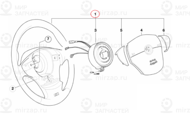 Спорт.рул.кол. M кожа schwarz/schwarz
 BMW 32342228230