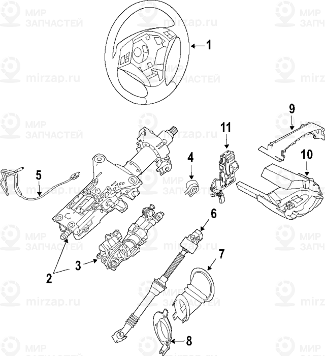 Спорт.рул.кол.M, кожа,с переключат SCHWARZ
 BMW 32342283949