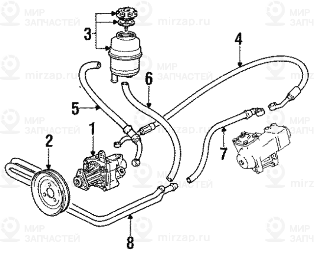 сливной трубопровод
 BMW 32411141505