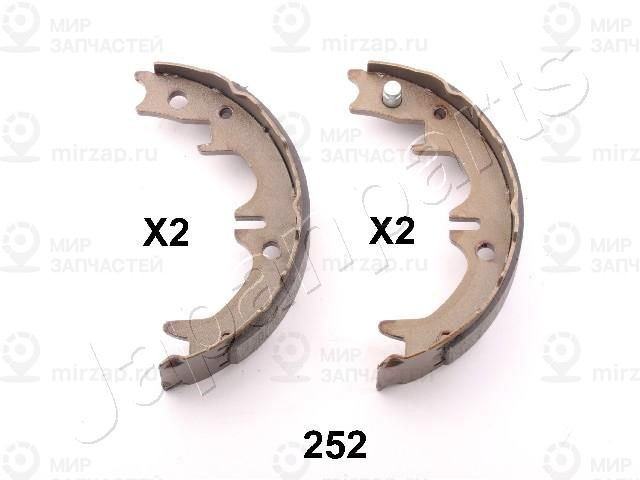 Комплект тормозных колодок, стояночная тормозная система JAPANPARTS GF252AF