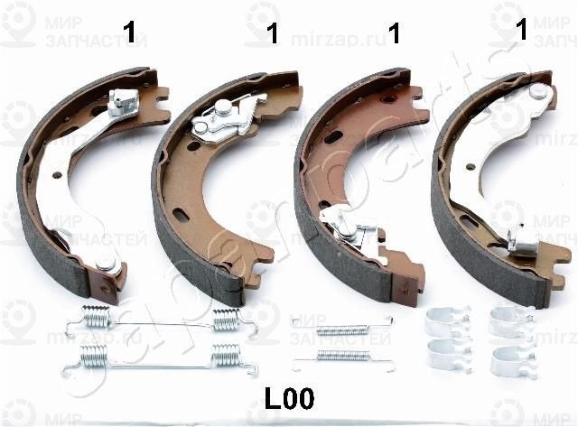 Комплект тормозных колодок, стояночная тормозная система JAPANPARTS GFL00AF