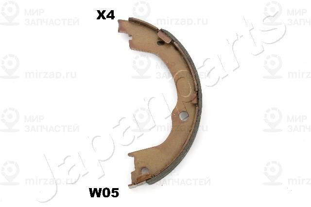 Комплект тормозных колодок, стояночная тормозная система JAPANPARTS GFW05AF