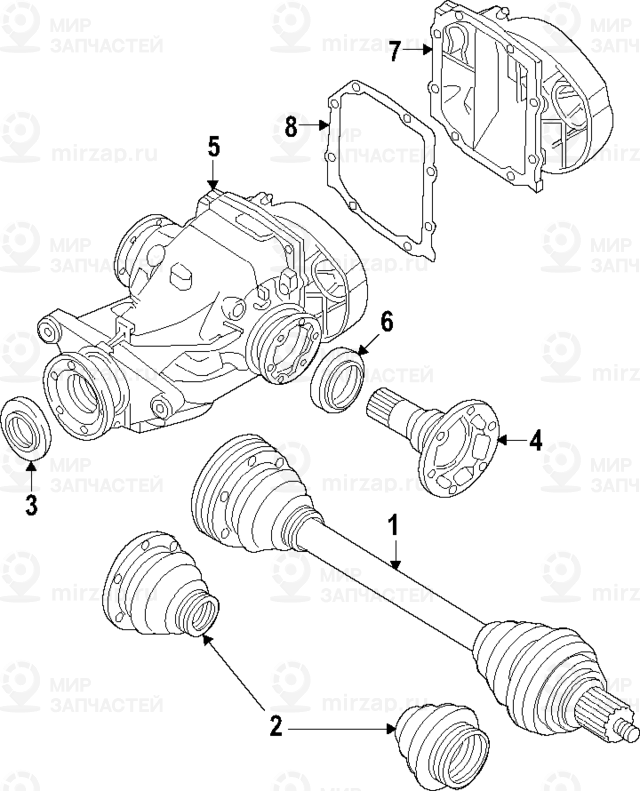 Запчасть BMW 33107592010