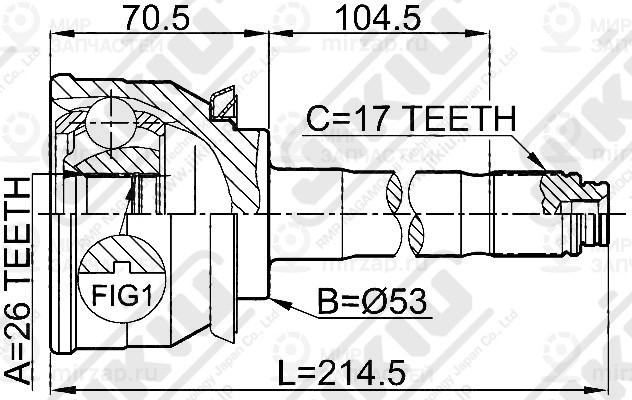 Запчасть Jikiu JC24001