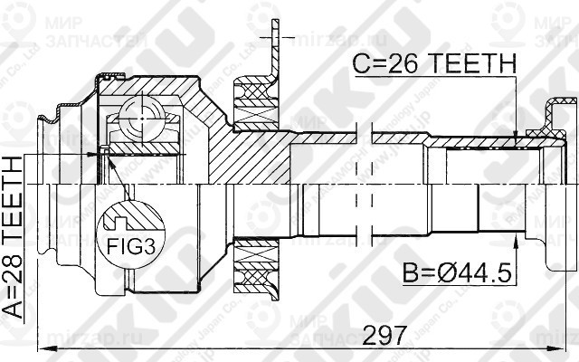Запчасть Jikiu JC33039R