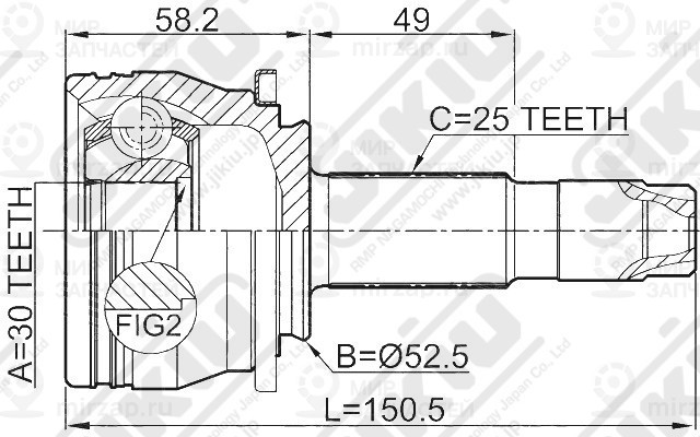 Запчасть Jikiu JC52008