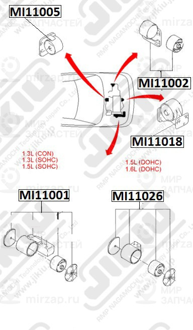 Запчасть Jikiu MI11005