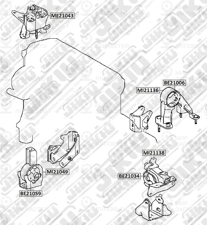Запчасть Jikiu MI21049