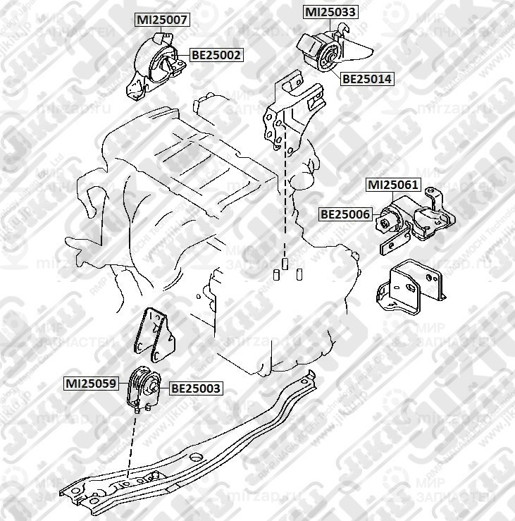 Запчасть Jikiu MI25007