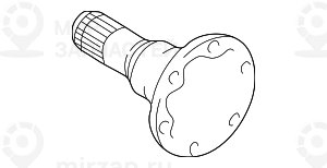 Выходной фланец дифференциала LK=102MM/M12
 BMW 33131214068