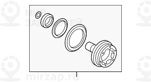 Выходной фланец дифференциала
 BMW 33131428124