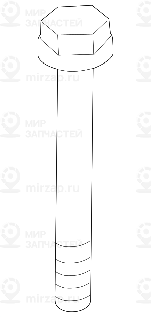 Болт с шестигранной головкой с шайбой M14X1,5X133ZNS3
 BMW 33176760336