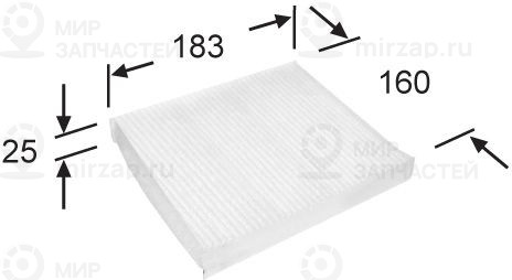 Фильтр, воздух во внутренном пространстве JS AC9404