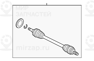 Приводной вал колеса Л D=31MM
 BMW 33207637445