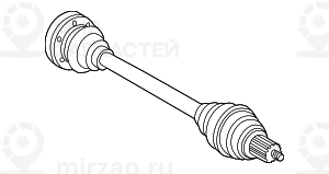 Оборотный выходной вал LK=80MM/D=26MM
 BMW 33211229235