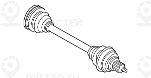 Оборотный приводной вал колеса П LK=94MM/D=38MM(+ залог 100 EUR )
 BMW 33217504523