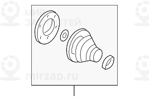 Ремонтный комплект гофрир.кожуха Внутр
 BMW 33217547021