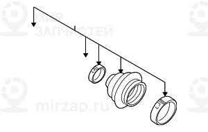 Ремонтный комплект гофрир.кожуха Наруж
 BMW 33219067806
