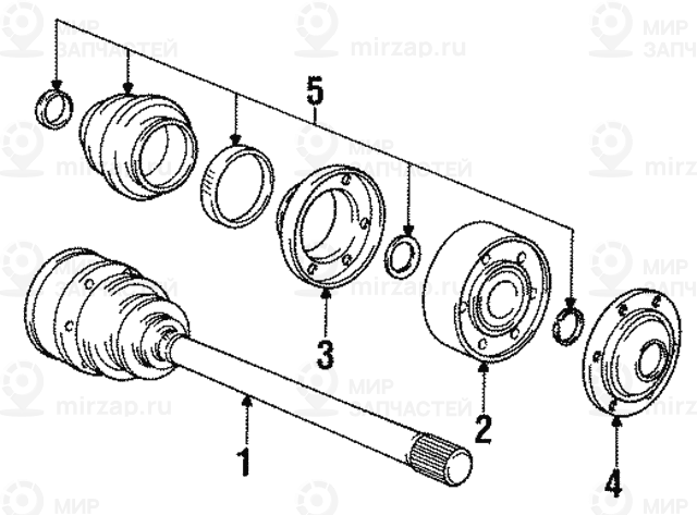 Ремонтный комплект гофрированного кожуха VL-103
 BMW 33219067899