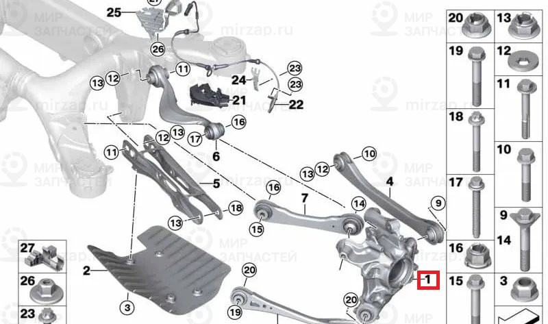 Опора Поворотная П
 BMW 33306879750