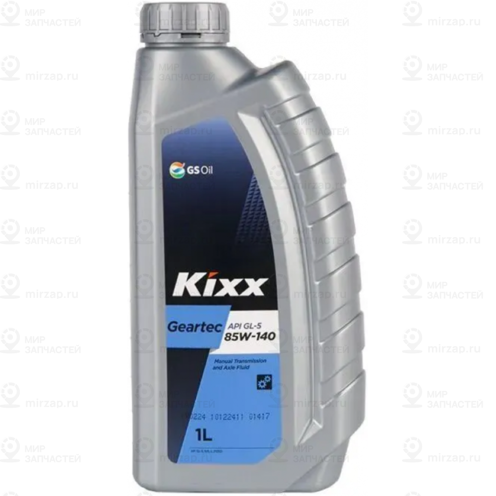 Масло Трансмиссионное Kixx Geartec Gl-5 85W-140 /1Л П/Синт.
 KIXX L2984AL1E1