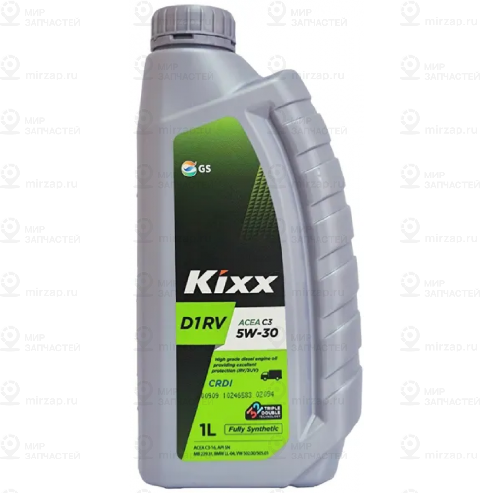 Масло Моторное Kixx D1 Rv 5W-30 Api Sn/Cf, Acea A3/B4/C3, Mb 229.51/229.31, Bmw KIXX L3034AL1E1