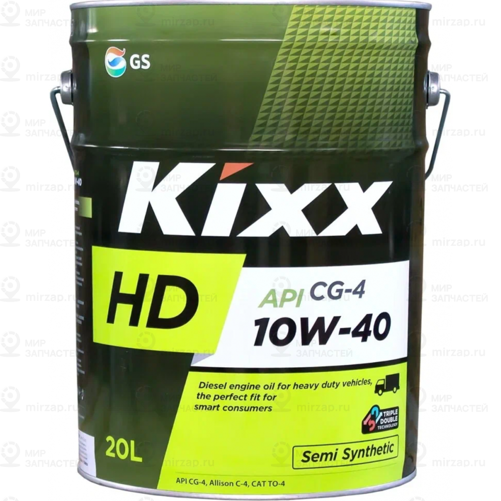 Масло Моторное Kixx Hd 10W-40 Полусинтетическое 20 Л L5255p20e1 KIXX L5255P20E1